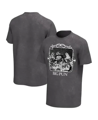 Men's Charcoal Big Pun Frame Washed Graphic T-shirt