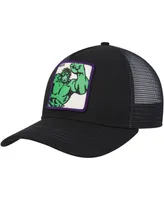 Men's Black Hulk Retro A-Frame Snapback Hat