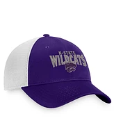 Men's Top of the World Purple, White Kansas State Wildcats Breakout Trucker Snapback Hat