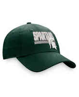 Men's Top of the World Green Michigan State Spartans Slice Adjustable Hat