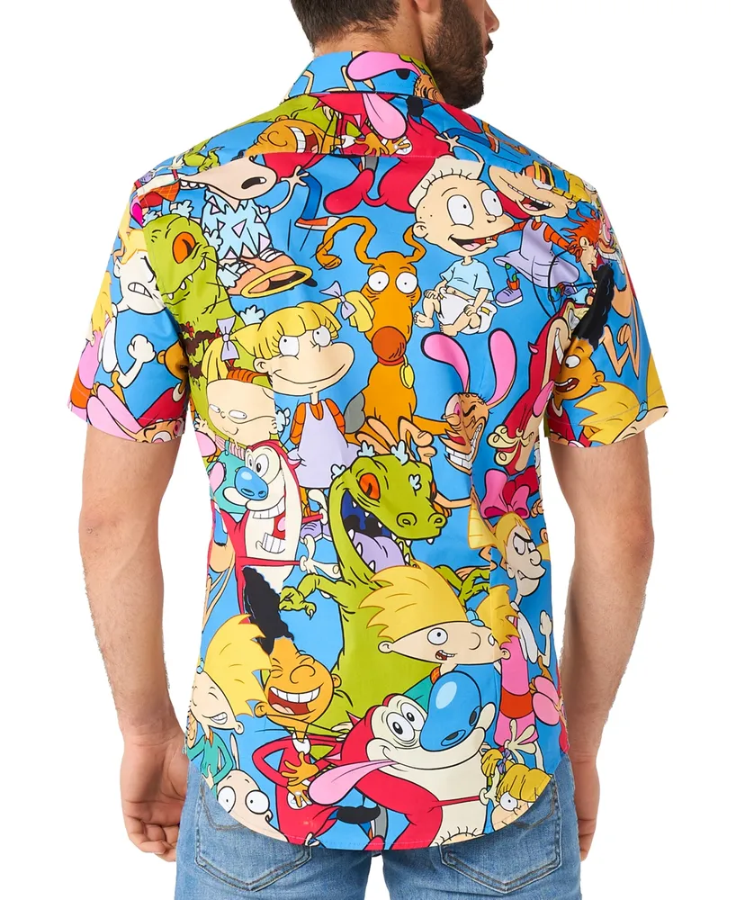 OppoSuits Men's Short-Sleeve Nickelodeon Characters Graphic Shirt