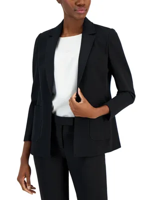 Anne Klein Women's Compression Notched Collar Blazer