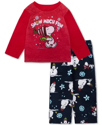Briefly Stated Matching Toddler Kids Peanuts Pajamas Set