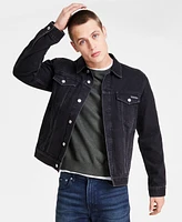 Calvin Klein Men's Tinted Stone Wash Trucker Jacket