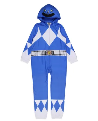 Power Rangers Big Boys All Character Colors Union Suit Costume Sleep Pajama