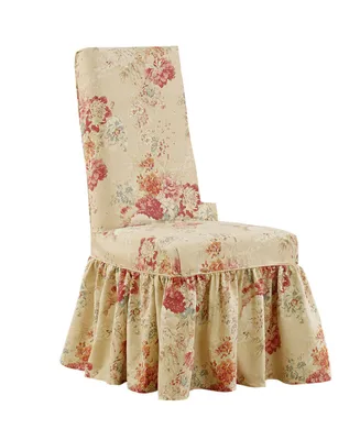 Waverly Ballad Bouquet Long Dining Chair Slipcover, 42" x 19"