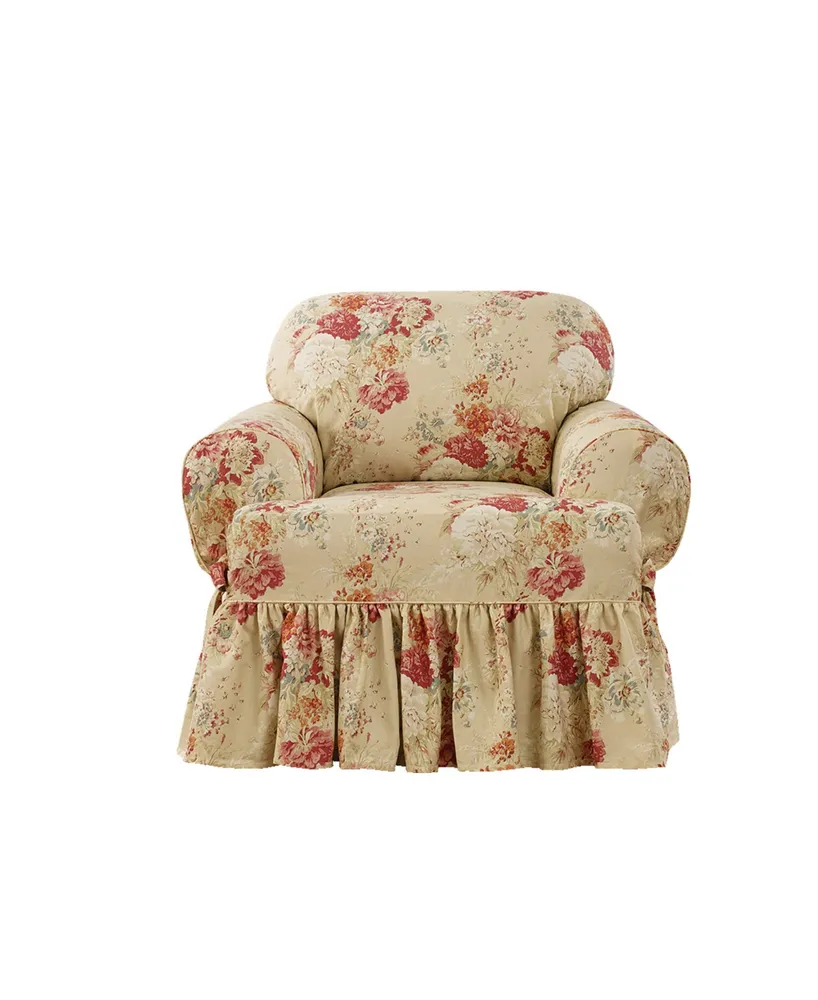 Waverly Ballad Bouquet T Cushion Chair Slipcover, 40" x 43"