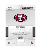 Trey Sermon San Francisco 49ers Parallel Panini America Instant Nfl Week 3 1st Rushing Touchdown Single Rookie Trading Card - Limited Edition of 99