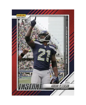 Adrian Peterson Seattle Seahawks Parallel Panini America Instant Nfl Week 13 Peterson Matches Jim Brown's Rushing Td Mark Single Trading Card