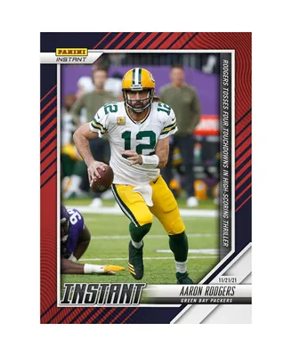 Aaron Rodgers Green Bay Packers Parallel Panini America Instant Nfl Week 11 Tosses Four Touchdowns in High-Scoring Thriller Single Trading Card