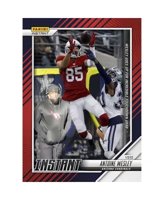 Antoine Wesley Arizona Cardinals Parallel Panini America Instant Nfl Week 17 Wesley Goes Up For Incredible Touchdown Grab Single Rookie Trading Card