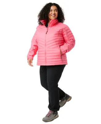 Columbia Plus Size Powder Lite Quilted Mock-Neck Puffer Coat