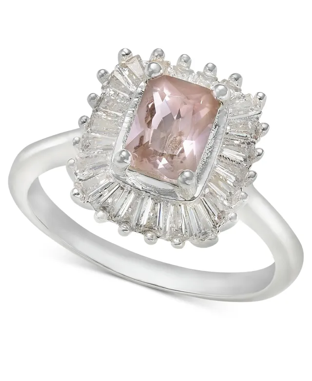 Charter Club Double Halo Crystal Center Ring, Created for Macy's - Macy's