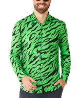 OppoSuits Men's Long-Sleeve Wild Animal Graphic Shirt