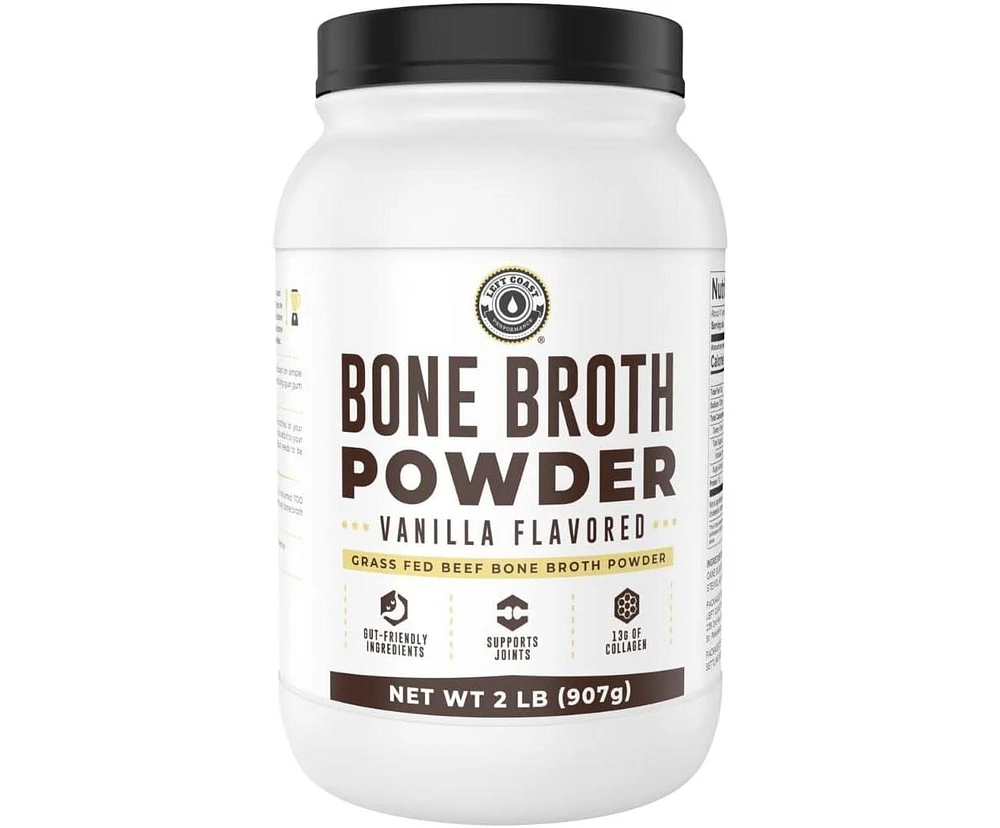 Left Coast Performance Bone Broth Protein, Left Coast Performance, Vanilla, 32oz