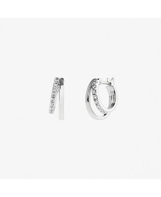 Ana Luisa Double Hoop Earrings - Toda Silver