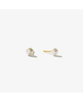 Ana Luisa Pearl Stud Earrings - Mini Organic Pearl