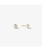 Ana Luisa Pearl Stud Earrings - Mini Organic Pearl