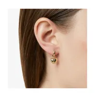 Puffed Heart Hoops - Jessica