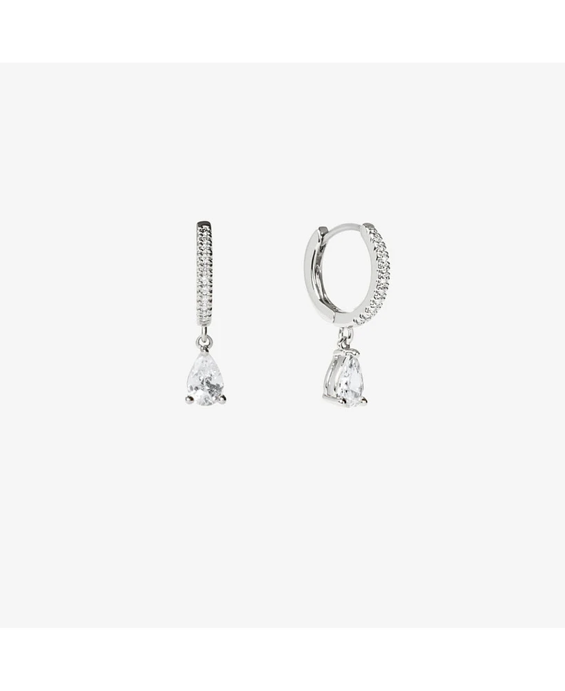 Ana Luisa Delicate Huggie Hoops - Elise Silver