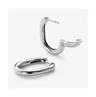 Ana Luisa - Silver Hoop Earrings - Rox Small Silver