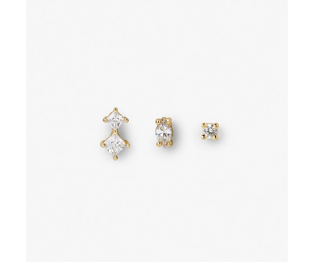 Ana Luisa Stud Earrings Set - Val White