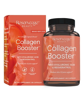 Reserveage Collagen Booster, Skin and Joint Supplement, Supports Healthy Collagen Production, 60 Capsules (30 Servings)