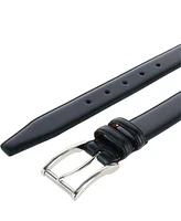 Trafalgar Men's Lorenzo 32mm Dropped Edge Leather Dress Belt