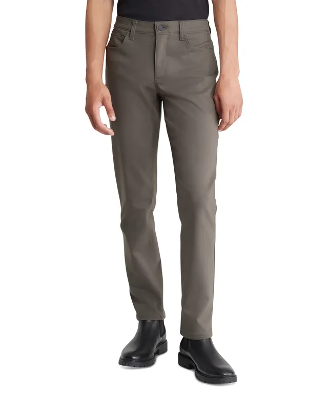 Calvin Klein Men's Move 365 Stretch Slim Fit Wrinkle Resistant Tech Woven  Pant, Alloy, 29x30 at  Men's Clothing store