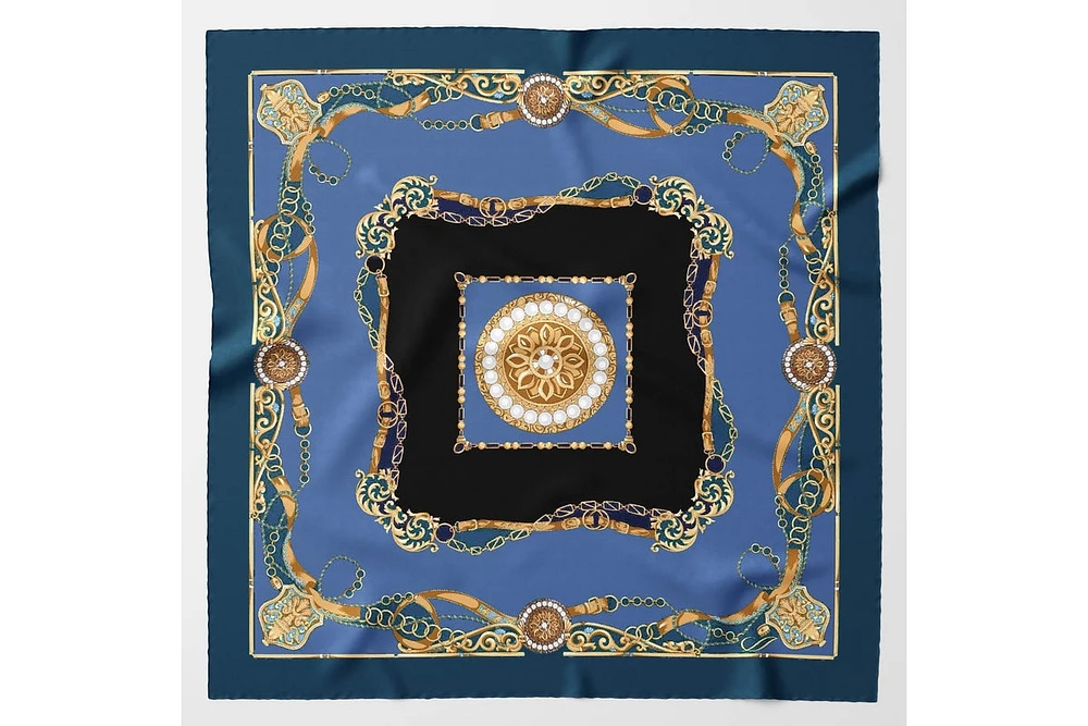 Elizabetta Men's Bernini - Large Silk Pocket Square for Men