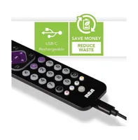 Universal Remote Control Rechargeable - Black