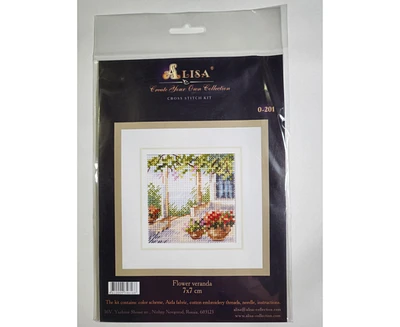 Alisa Flower Patio 0-201 Counted Cross-Stitch Kit