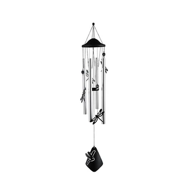 34" Long Chandelier Silhouette-Dragonfly Wind Chime