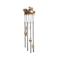 23" Long Skull Motorcycle Round Top Wind Chime Fantasy