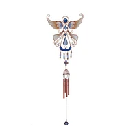 33" Long Angel Copper and Gem Wind Chime