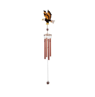 28" Long Eagle Copper and Gem Wind Chime