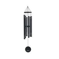 43" Long Black Traditional Tuned Wind Chime