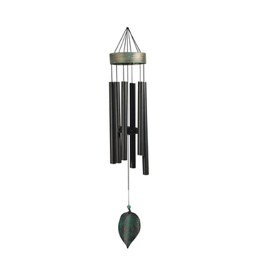 39.5" Long Metal Black Wind Chime