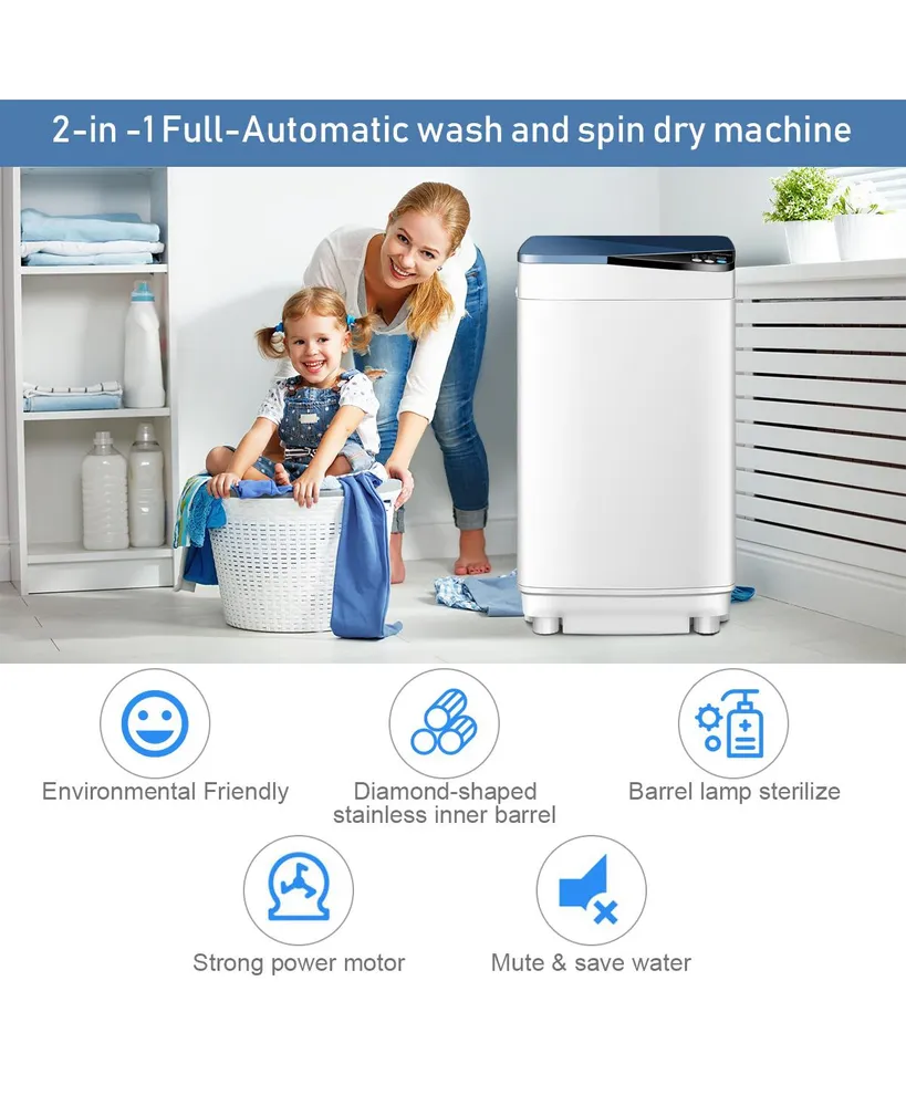 Full-Automatic Washing Machine 7.7 lbs Washer