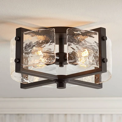 Possini Euro Design Adri Modern Ceiling Light Flush Mount Fixture 4