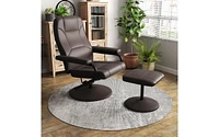 Swivel Lounge Chair Recliner with Ottoman