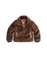 Imoga Collection Big Girls Gary FW23 Oak Faux Fur Jacket