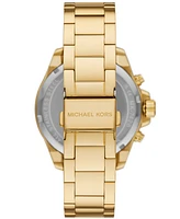 Michael Kors Women's Wren Chronograph Gold-Tone Stainless Steel Watch 42mm