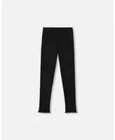 Girl Rib Leggings Black - Child