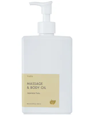 Yuzu Soap Japanese Yuzu Massage & Body Oil, 8.9 oz.