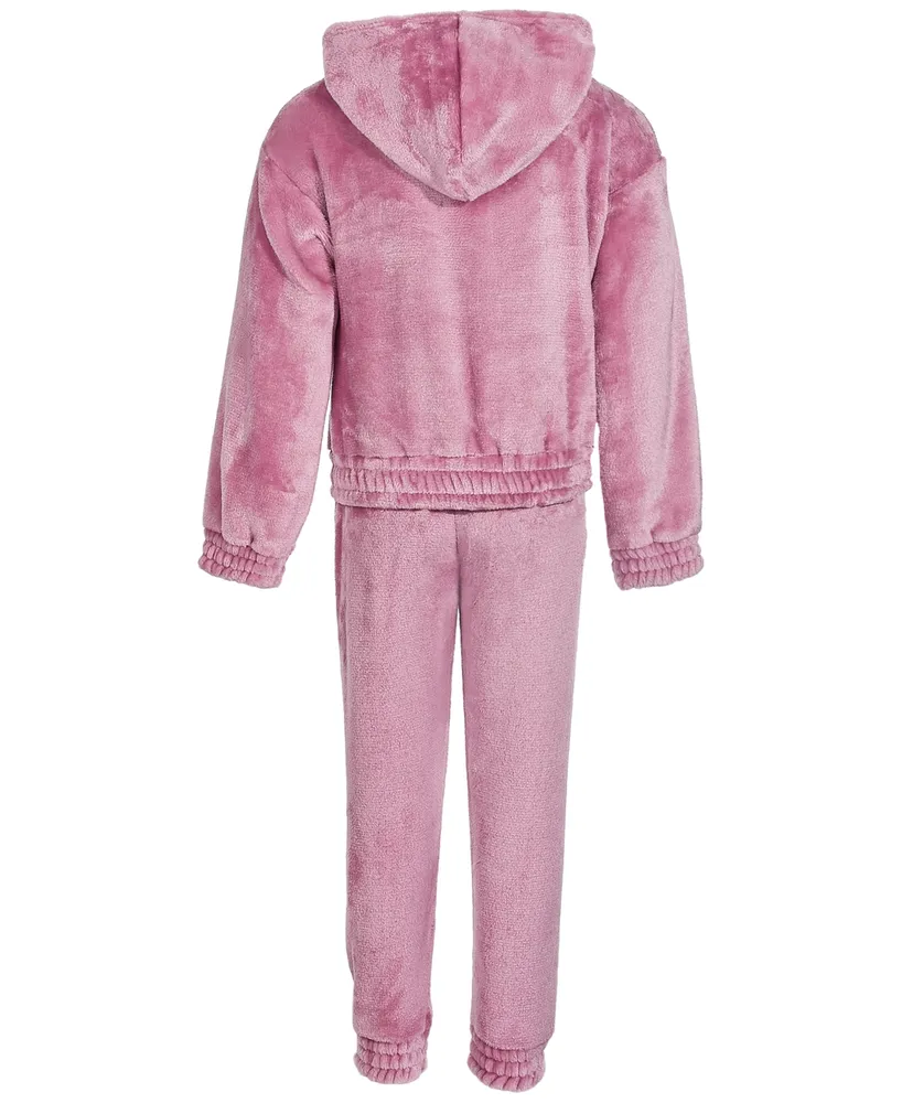 Gender-Neutral Pullover Hoodie & Jogger Sweatpants Set for Kids