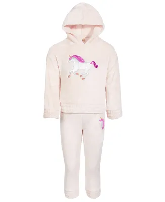 Colette Lilly Toddler Girls Cozy Pullover Hoodie & Jogger Pants Set