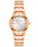 Anne Klein Women's Quartz Rose Gold-Tone Alloy Bracelet Watch, 29mm - Rose Gold-Tone, Silver