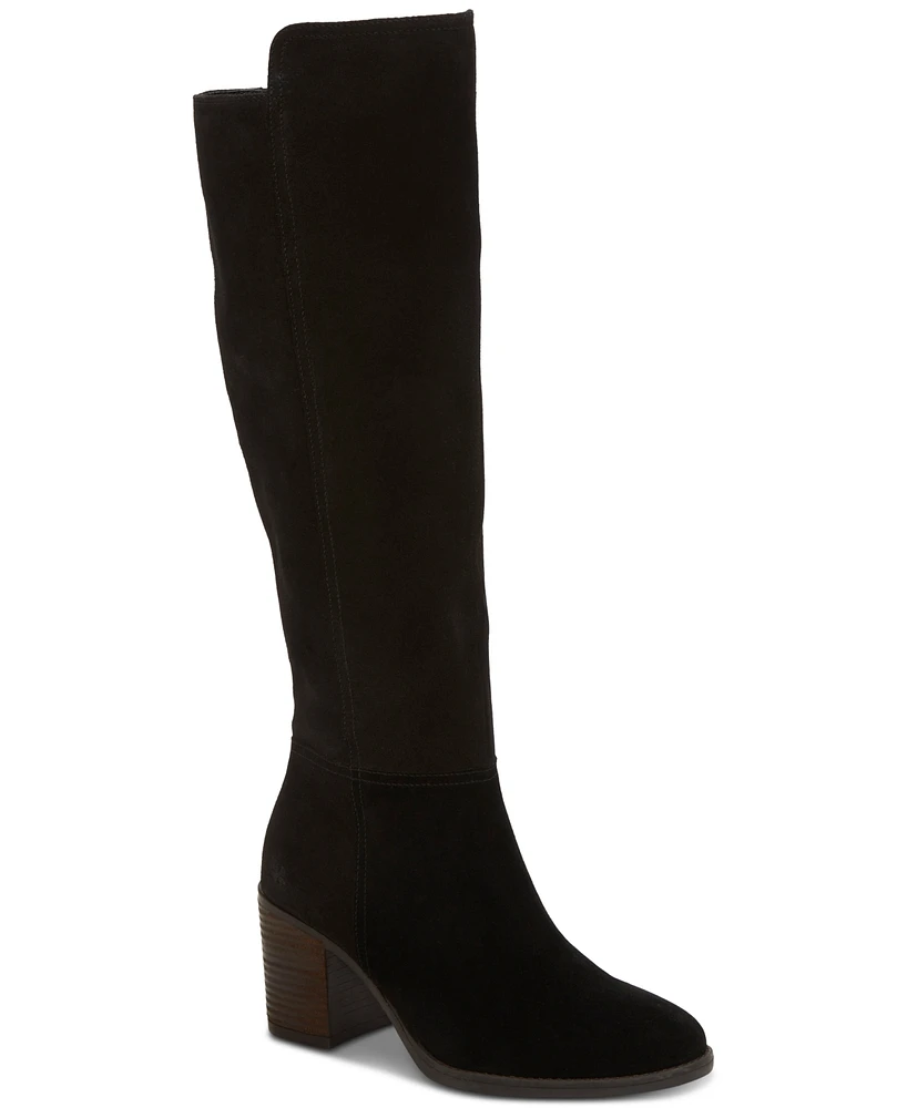 Lucky Brand Women's Bonnay Wide Calf Knee-High Dress Boots