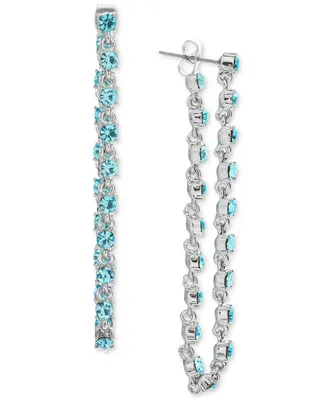 On 34th Crystal Stone Chain Drop Earrings, Created for Macy's